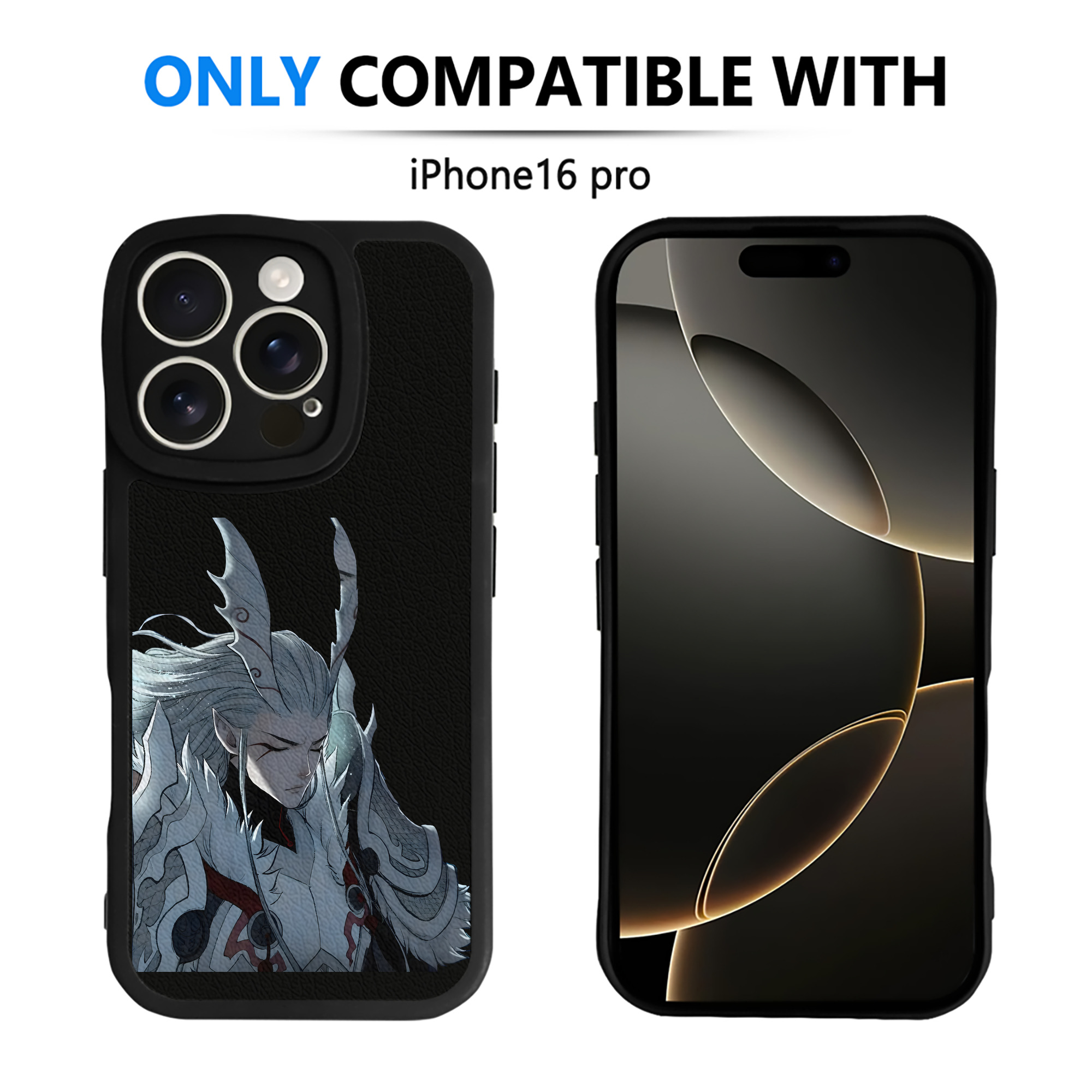（画像用） Ne Zha 2 ナタ 魔童の大暴れ 【iPhone 16シリーズ対応】シリコンスマホケース（レザー調） 材質：シリコン